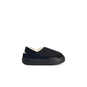 Moonboot 'Park' Black Fabric Blend Slippers Women